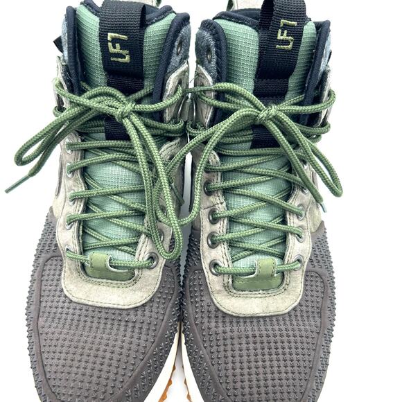 Nike Lunar Force 1 Duckboot Shoes Mens 8 Gray Green Sneakers 805899-200 - Picture 7 of 9